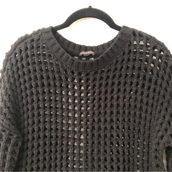 Express Chunky Open Knit Sweater - Picture 3 of 13
